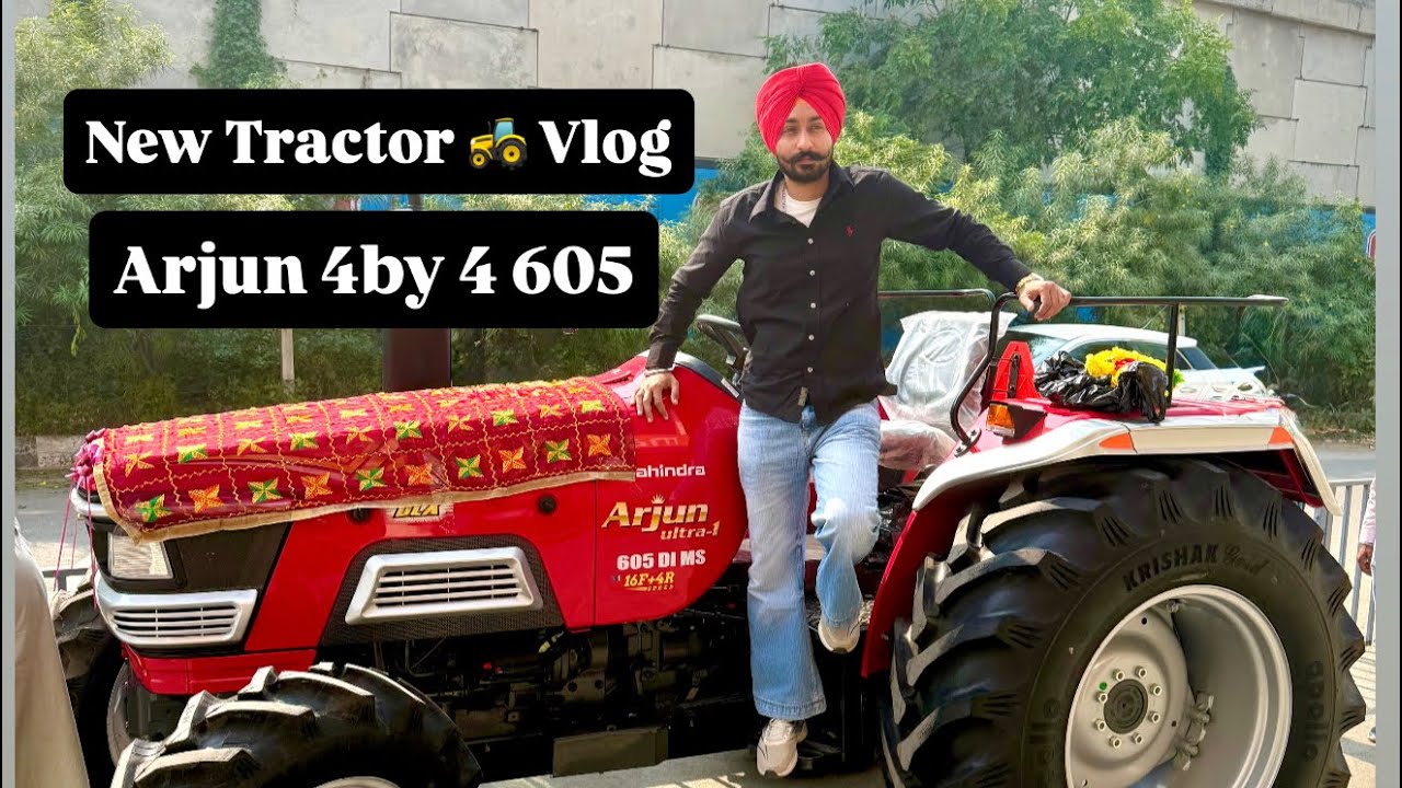 New Arjun 605 di ms 4by4🌪️🚀 first vlog please like comment support me 🙏🏻🥳 enjoy my full vlog 