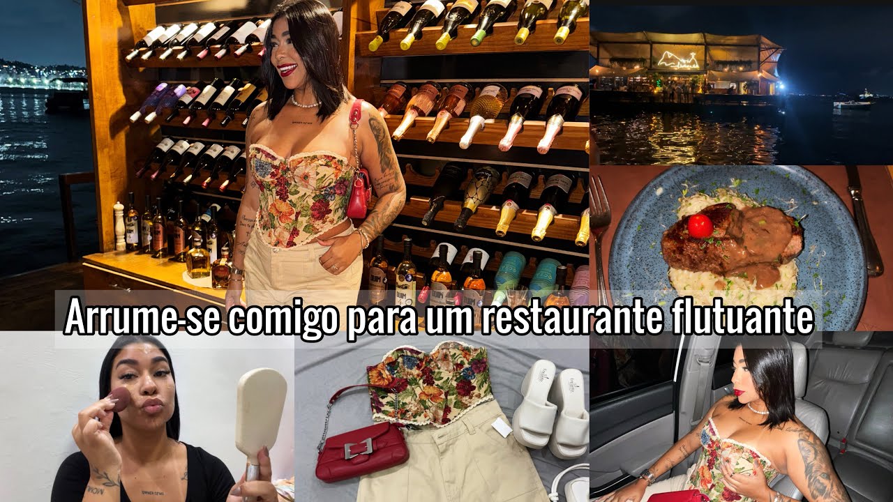 ARRUME-SE COMIGO PARA UM RESTAURANTE FLUTUANTE NO MAR| Aniversário da amiga ✨💖
