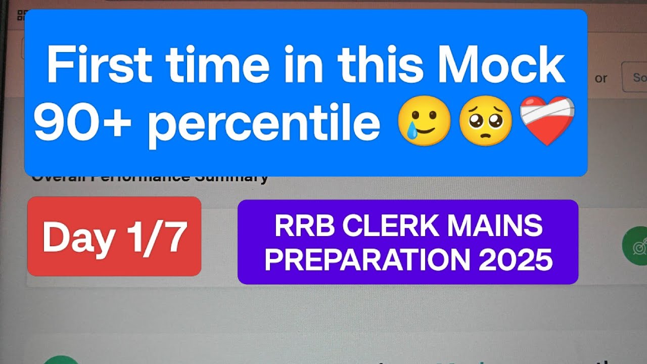 RRB clerk mains sectional Mock score 🥺 share yours.... 