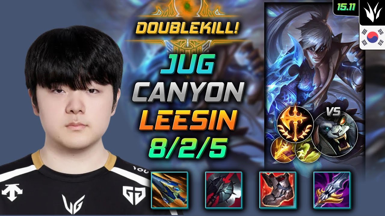Lee Sin Jungle Build Canyon Sundered Sky Conqueror - LOL KR Challenger Patch 15.11