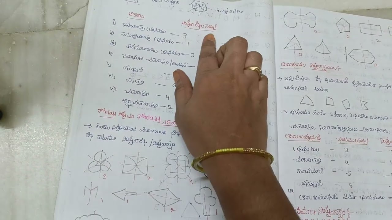 Tgdsc//నేను prepare చేసుకున్న maths notebook //6th&7th class //Dsc champions
