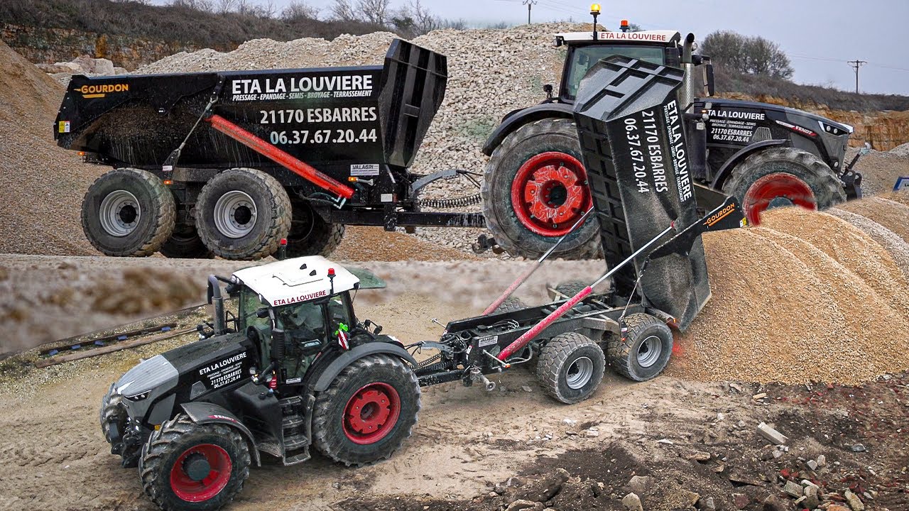⚫⚫ BENNE TP GOURDON BLACK Edition au transport de cailloux - ETA LA LOUVIERE 💪🏼😎⚫🔴