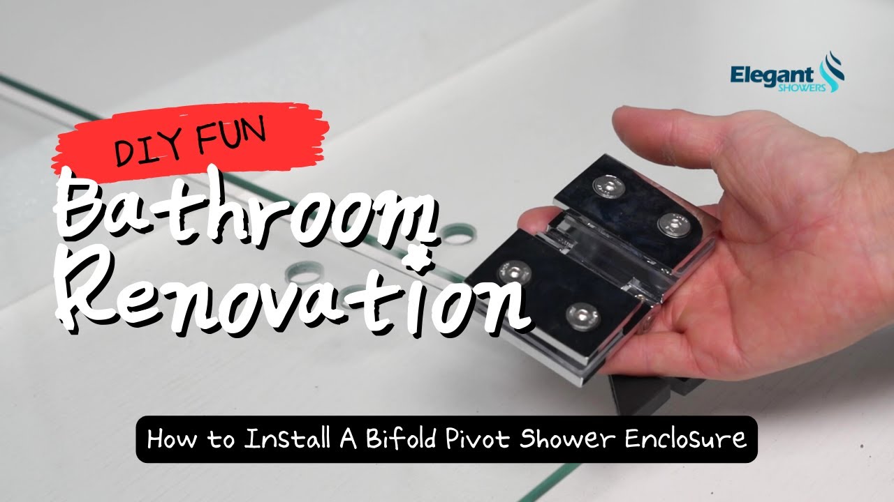 How to Install A Bifold Pivot Shower Screen Enclosure Elegant Showers ABFS Series