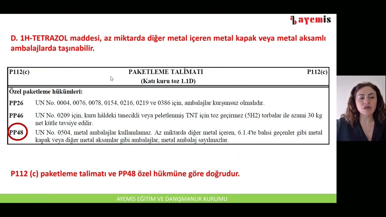 ADR Paketleme Talimatları İle İlgili Sorular