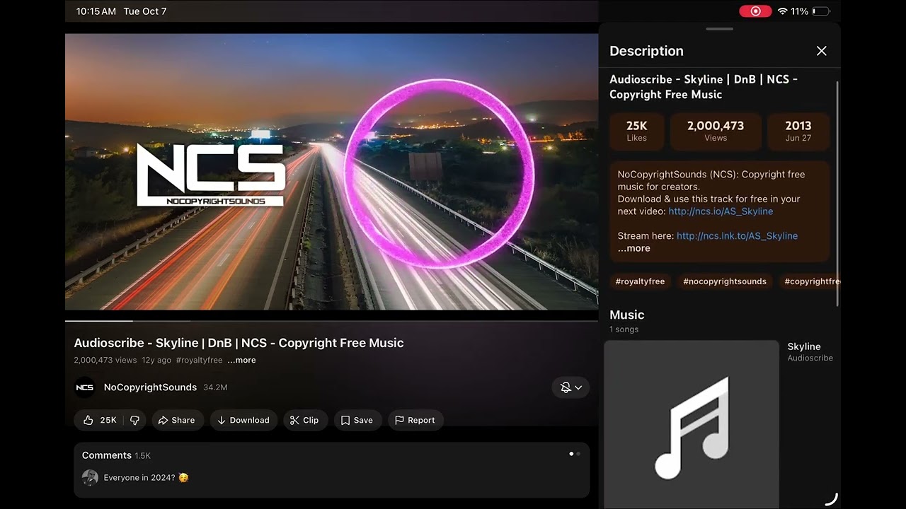 Audioscribe - Skyline 2M views!