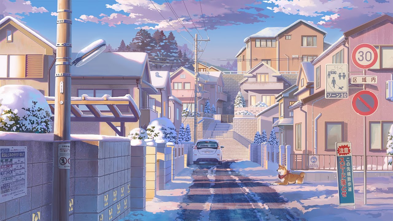 in the winter's cold. ❄ anime lofi mix
