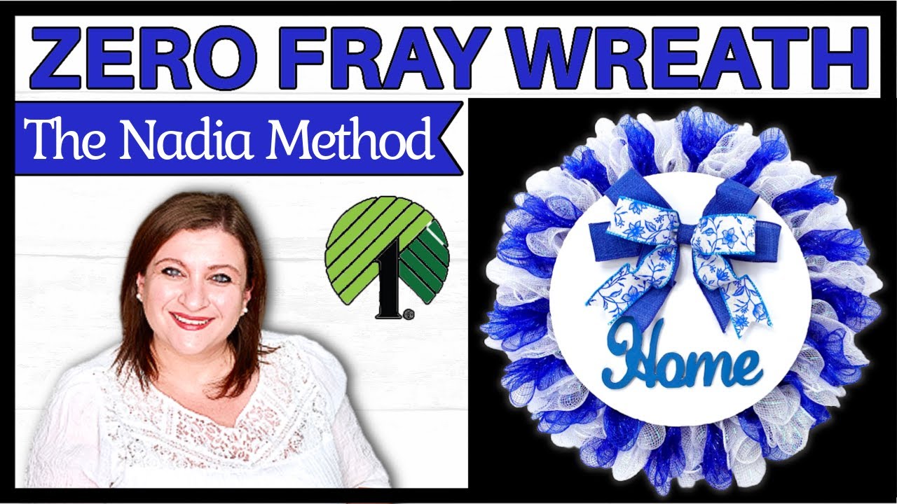 Amazing ZERO FRAY Deco Mesh WREATH Tutorial
