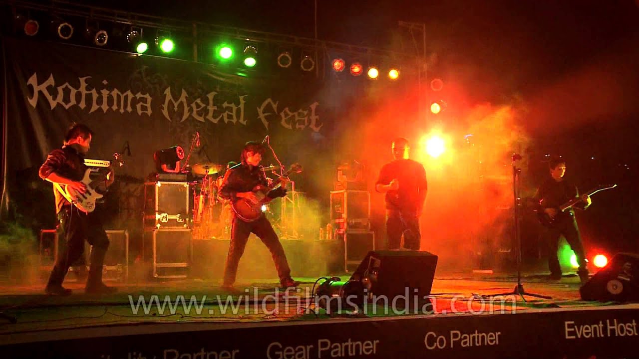 Death metal band Diatribe performing at Kohima Metal Fest 2012