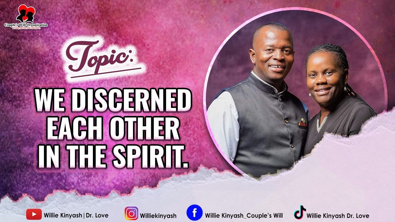 We Discerned Each Other In The Spirit