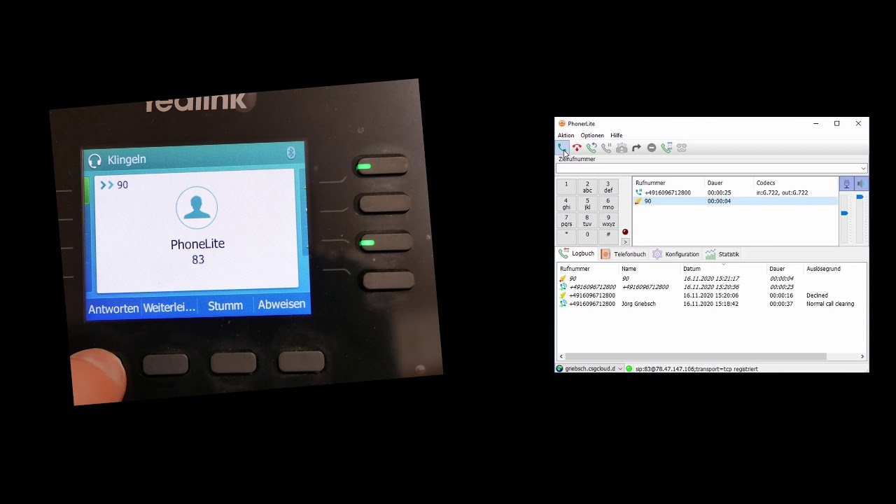 FreePBX 15/Asterisk 16-Tips & Tricks-Teil 5.5. Tricks-Gespräch auf eine andere Nebenstelle verbinden