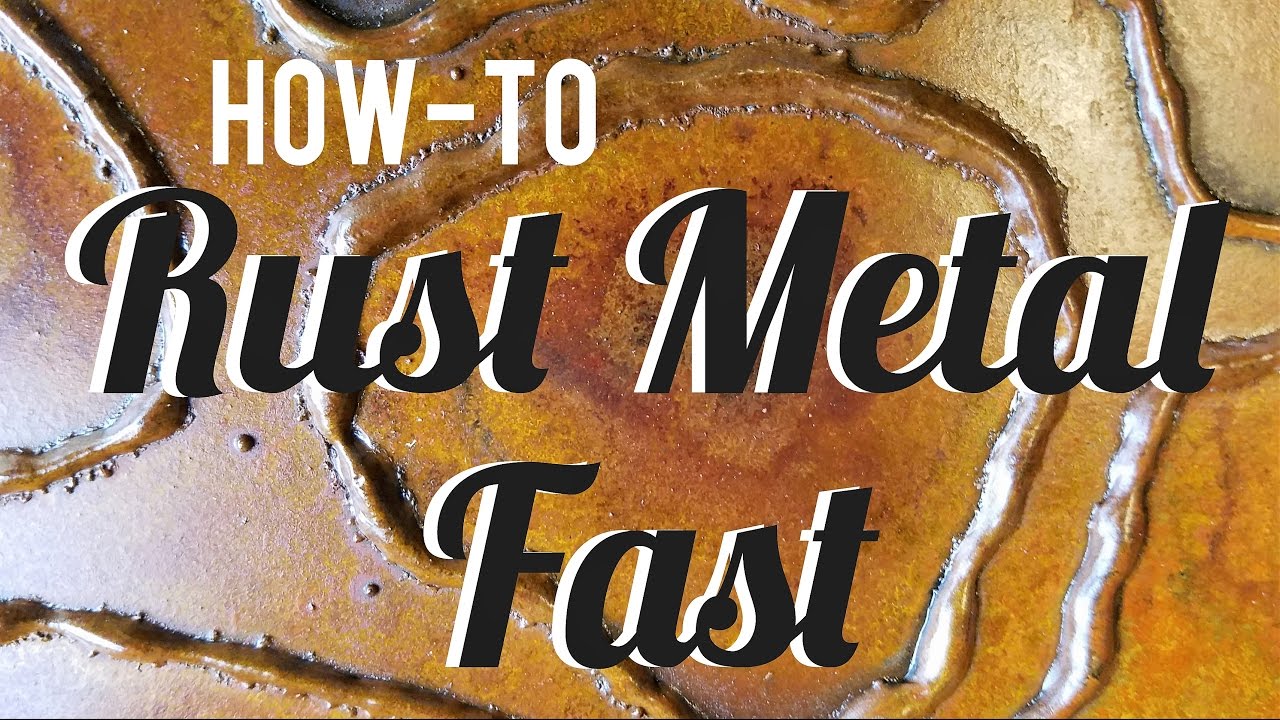 How-to Rust Metal Fast - Simple Spray On Patina