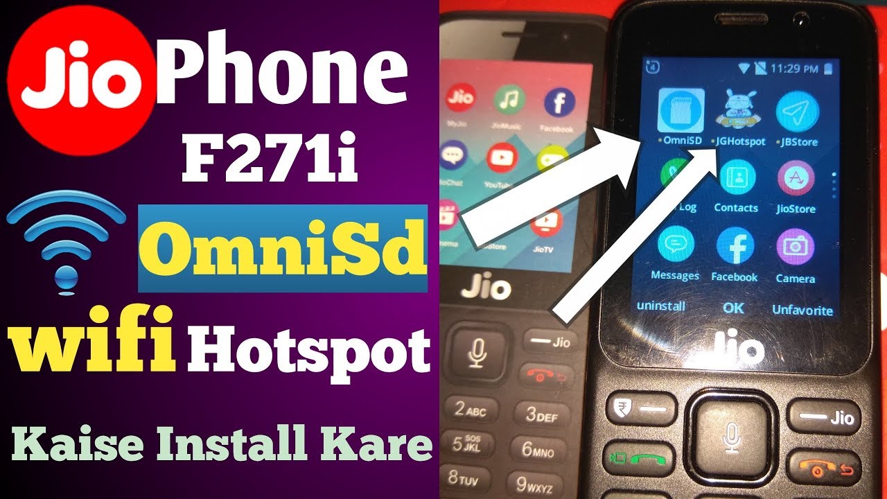 Jio Phone Me OmniSd Hotspot Kaise Install Kare LYF F271i ! Jio Phone में OmniSD कैसे Install करे Lyf