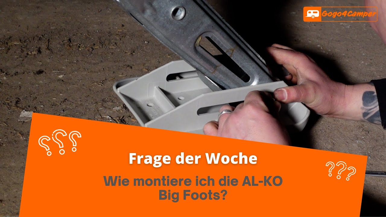 ALKO Big Foot St&uuml;tzplatten am Wohnwagen montieren / einbauen - So geht&rsquo;s | Frage der Woche