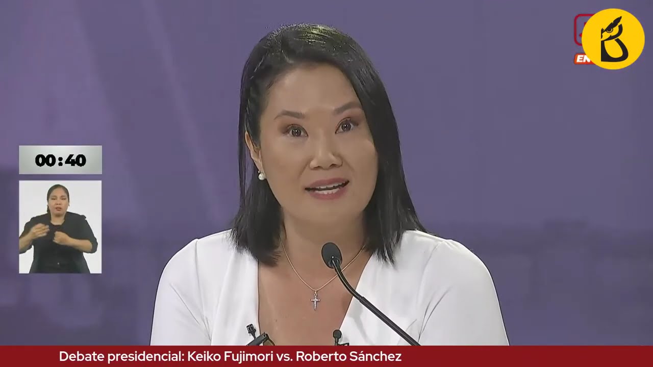 Президентские дебаты: Кейко Фухимори против Роберто Санчеса