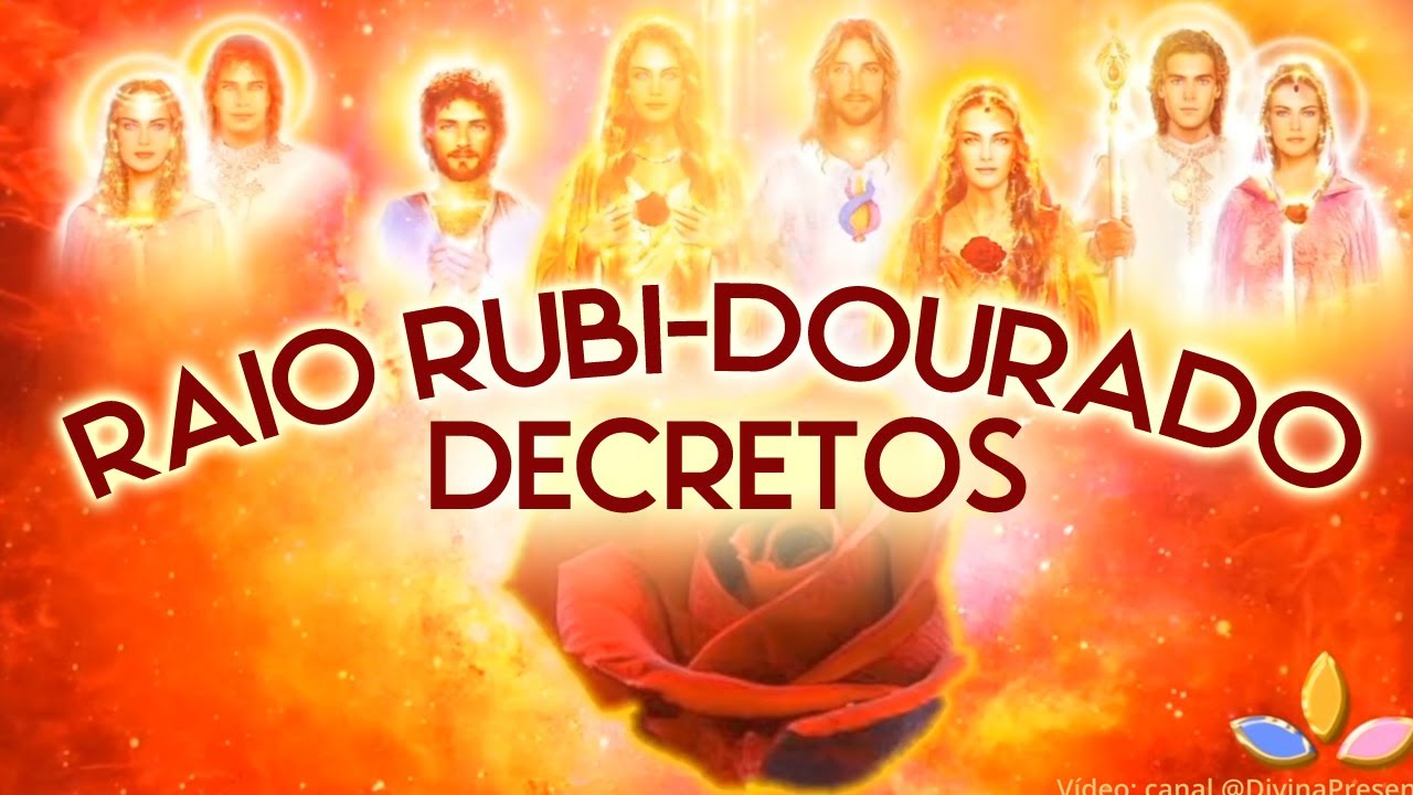 Raio Rubi-Dourado 🌹 Poderosa Meditação para conexão com o Sexto Raio Solar - A Chama Rubi-Dourado