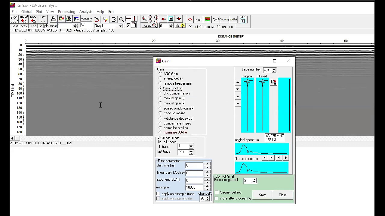 GPR processing