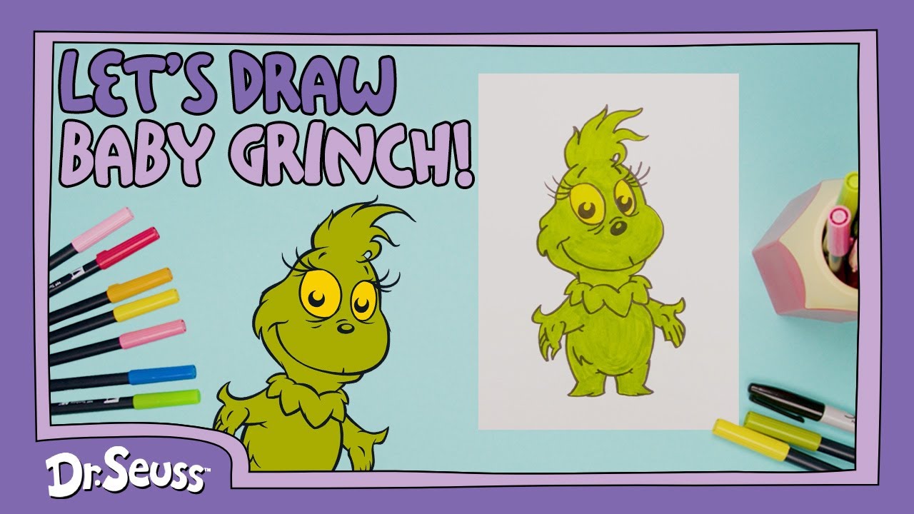 Full Episode: How to Draw Baby Grinch! (The Cutest, Grumpiest Baby!) | Learn To Draw | Dr. Seuss