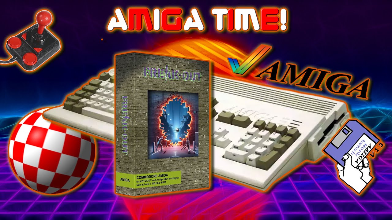 #2463 Commodore Amiga Time! Freak-out: Mein erstes Gameplay Video auf dem Amiga 1200!