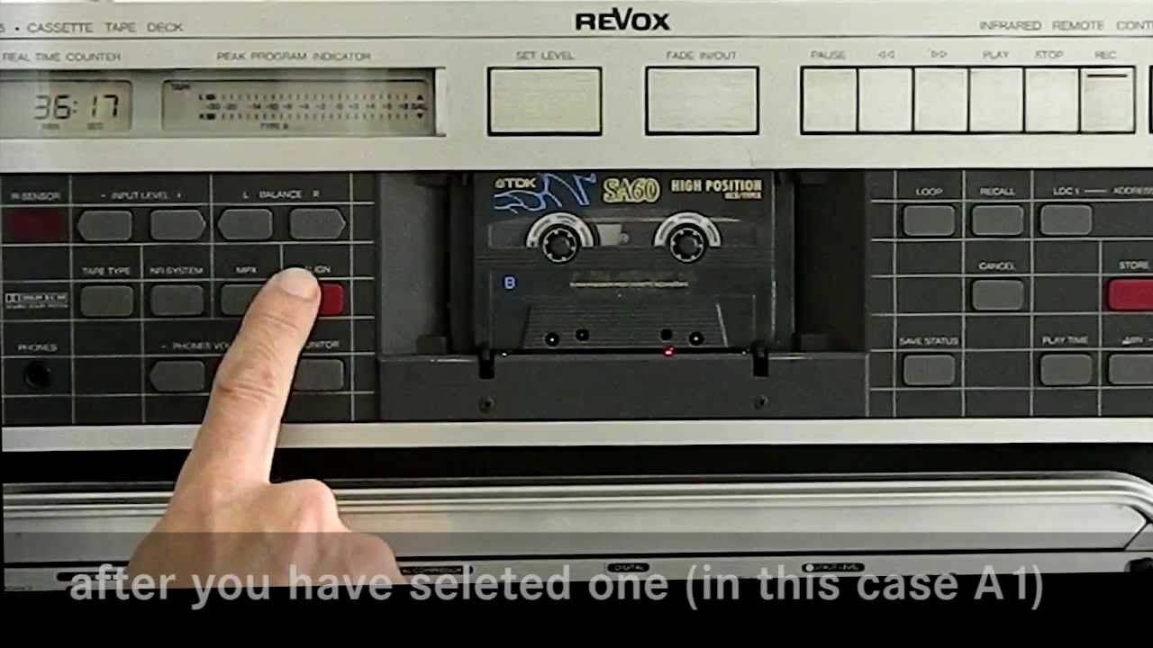 REVOX B 215 tapedeck automatic alignment