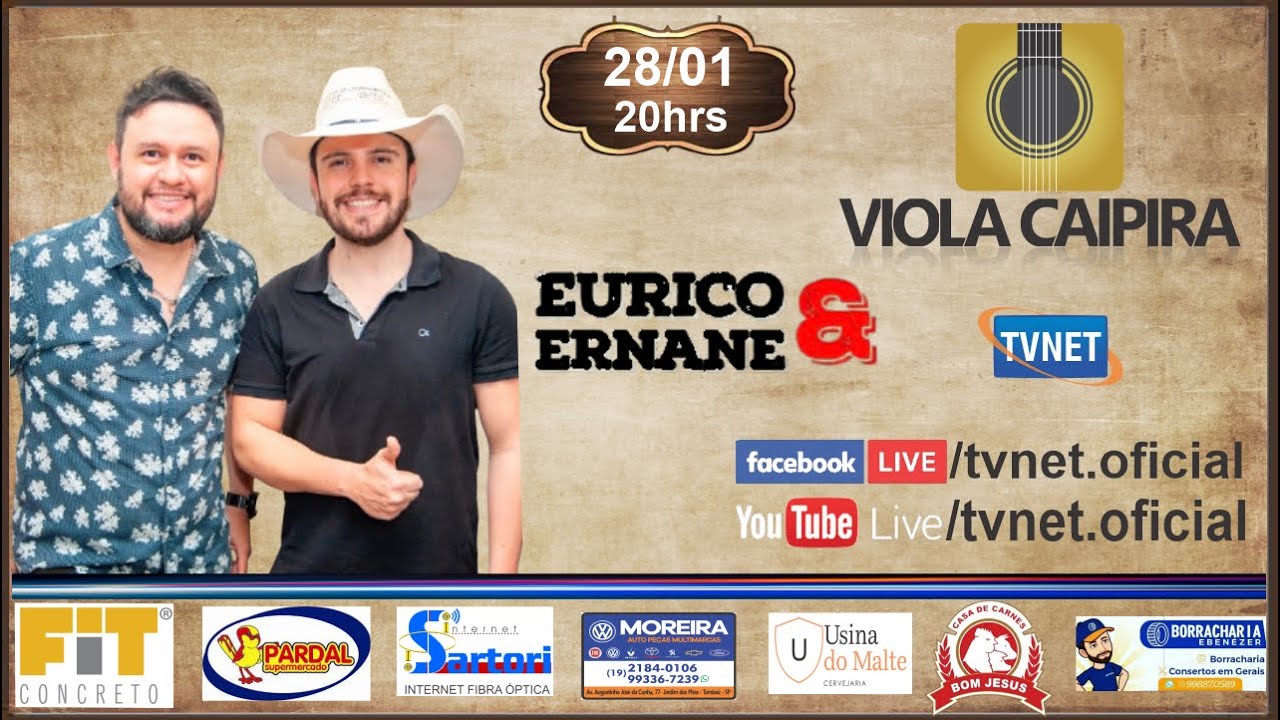 "Eurico & Ernane" - Programa Viola Caipira - TVNET