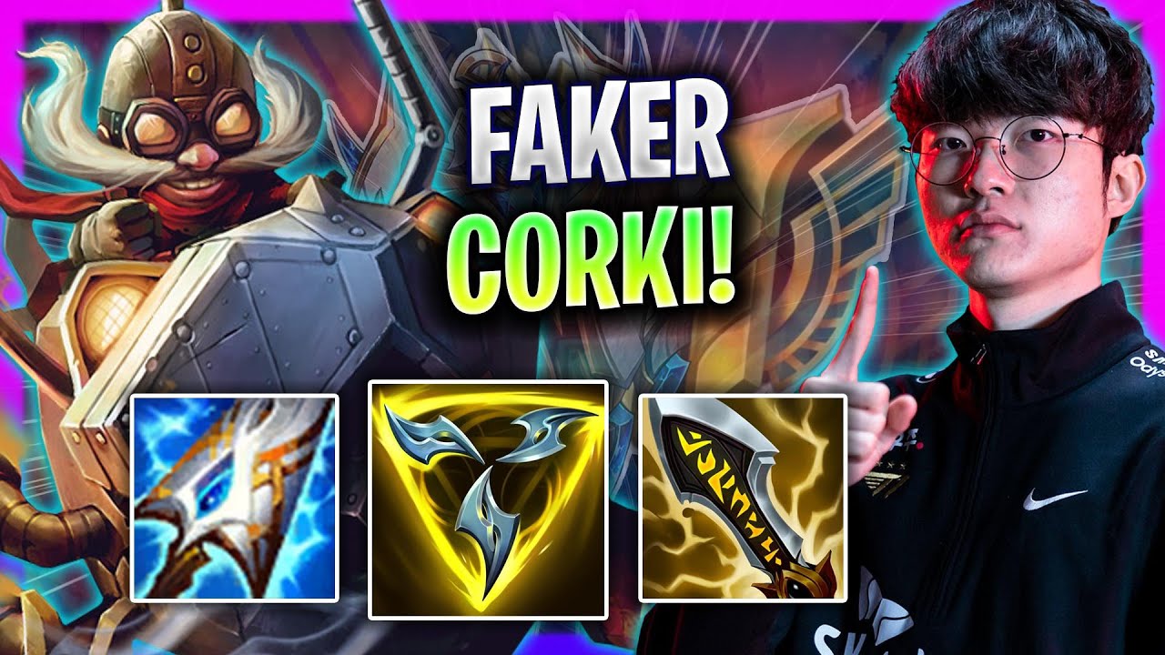T1 Faker Plays Corki Mid vs Tristana! | Season 2024