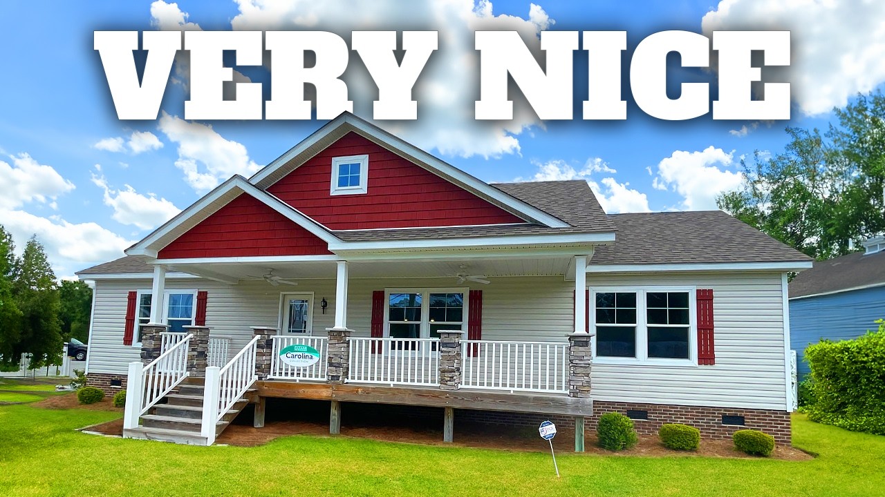 SMALL but CUTE modular home that's built VERY WELL! Prefab House Tour