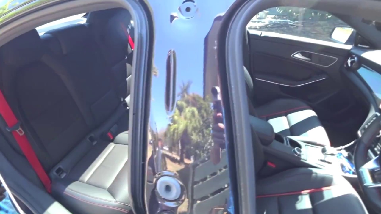 How To Remove Mercedes-Benz CLA 45 AMG CLASS B-Pillar and Wrap Carbon Fiber Vinyl Film