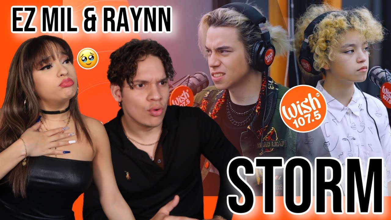 HER VOICE😭  | Waleska & Efra react to Ez Mil and Raynn perform “Storm” LIVE on Wish 107.5 Bus