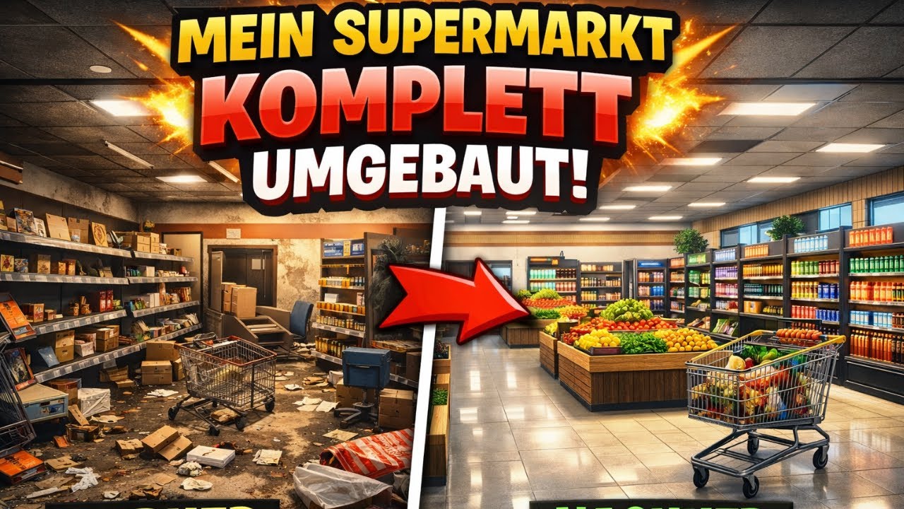 Ich habe mein Supermarkt komplett umgebaut - Supermarket Simulator
