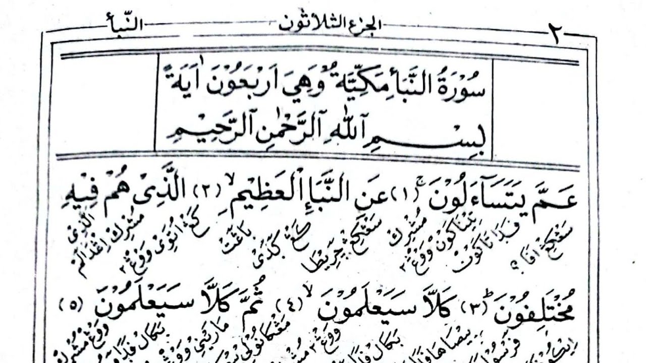 Tafsir Juz Amma Bahasa Jawa. Surat Annaba 1 - 20. Kitab Al Iklil Fi Maani Tanzil Pegon