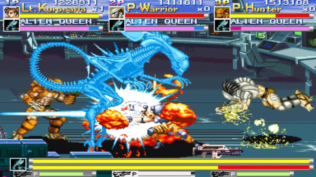 Alien vs. Predator - Co-op Playthrough (ARCADE)