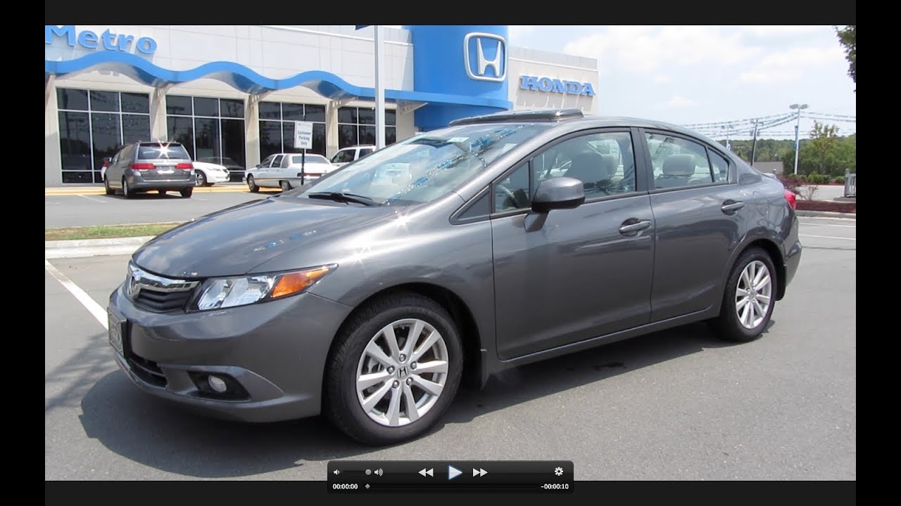 2012 Honda Civic EX-L Start Up, Engine, and In Depth Tour