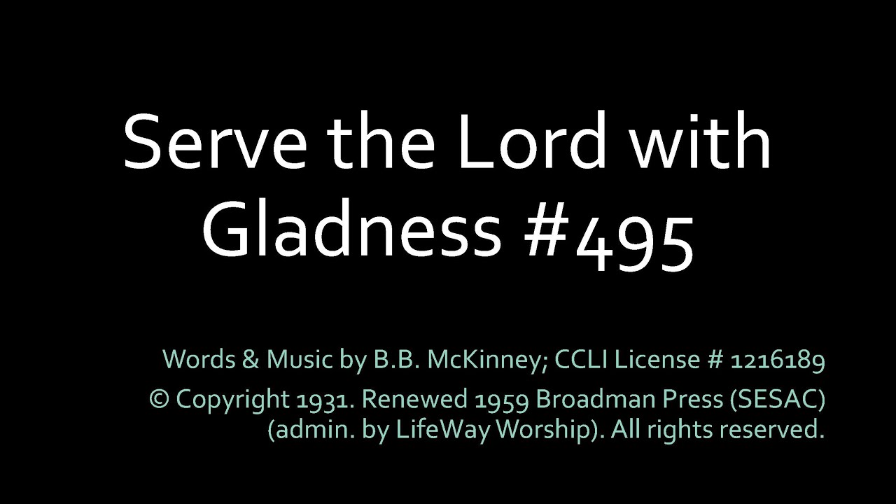 Serve the Lord with Gladness - Lyric Video