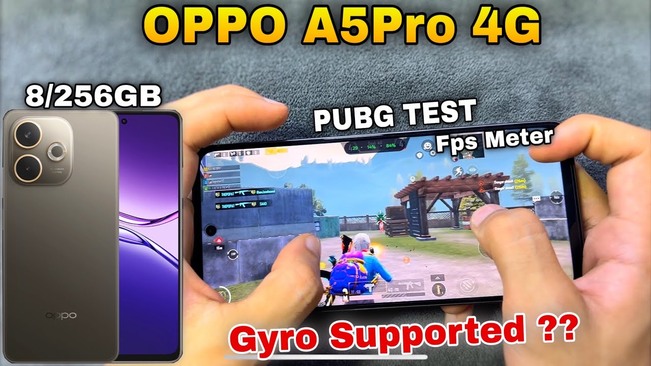 OPPO A5 Pro Pubg Test !!😰🤯 | Oppo A5 Pro Pubg Graphics Test | Battery Test | Gyro & Fps Test