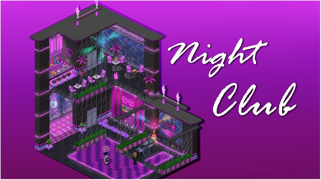 Disco moderna / Nightclub ~ Habbo construcción