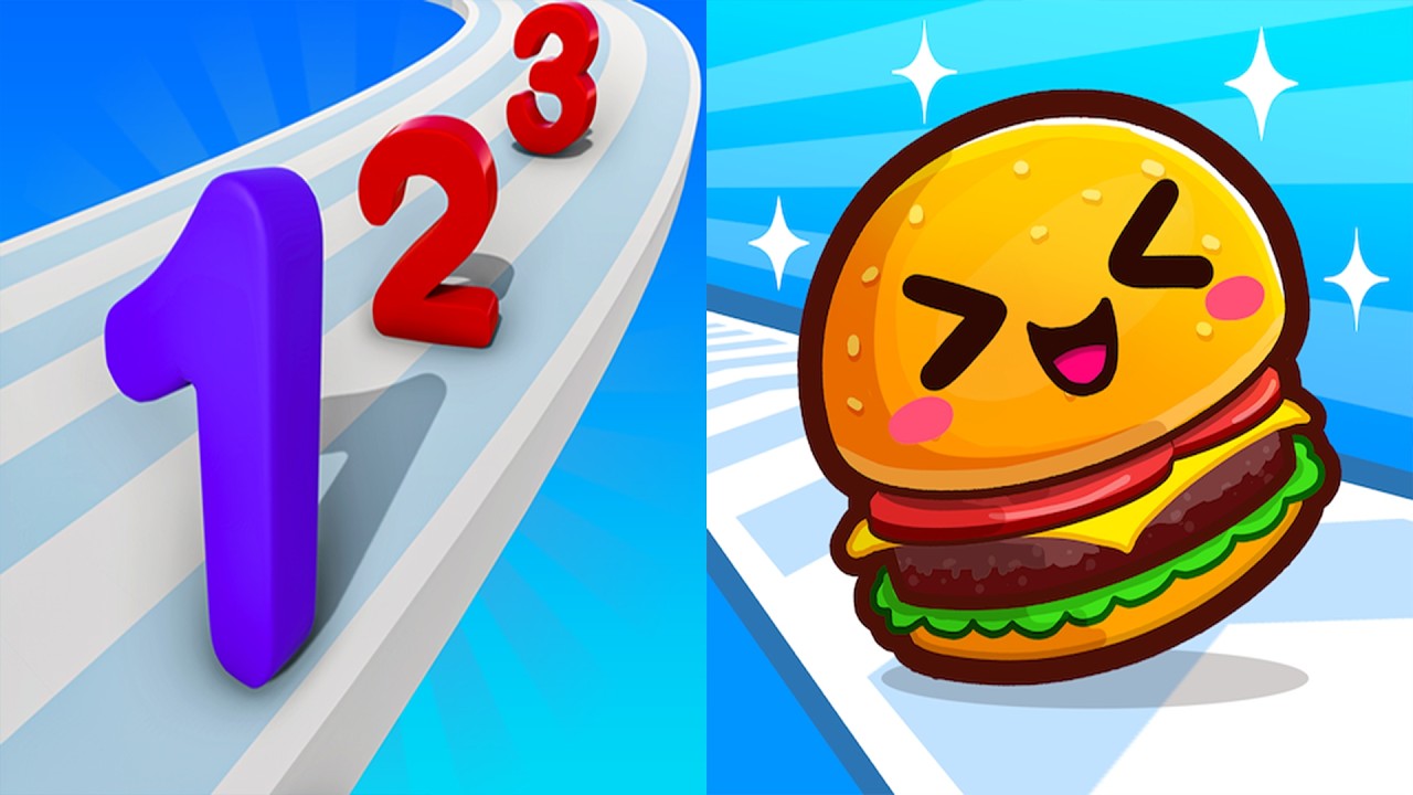 Number Master VS Food Run 🔵🍔🔵 All Levels Gameplay Android, ios (Part 244)