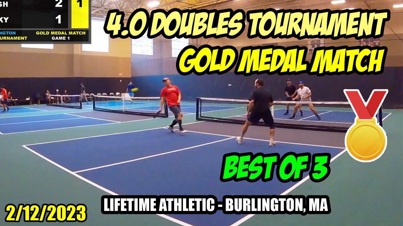 4.0 Gold Medal Match | Pickleball Doubles Tournament| Lifetime Burlington | Jacky/Dan vs Ryan/Josh