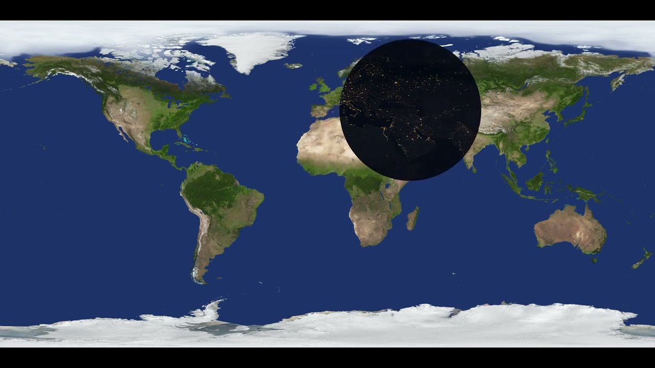 Earth Day and Night World Map (Earth Map Video)