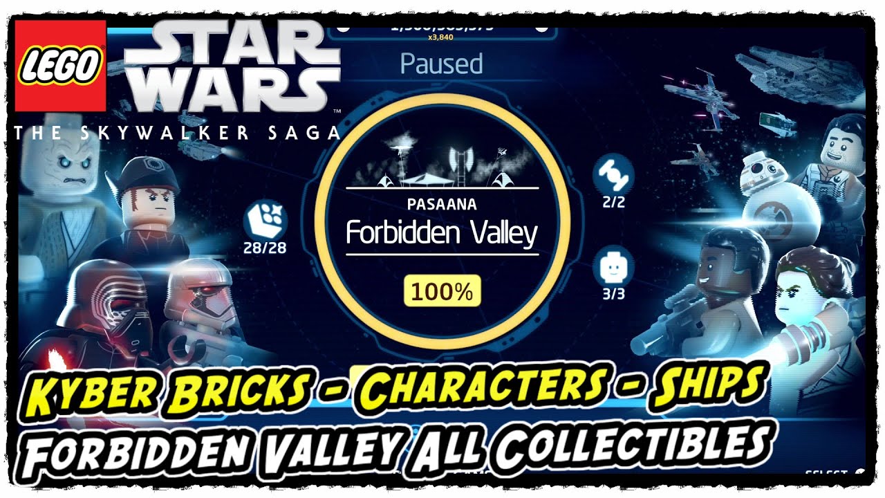 Lego Skywalker Saga Forbidden Valley All Collectible Locations (Kyber Bricks - Characters - Ships)