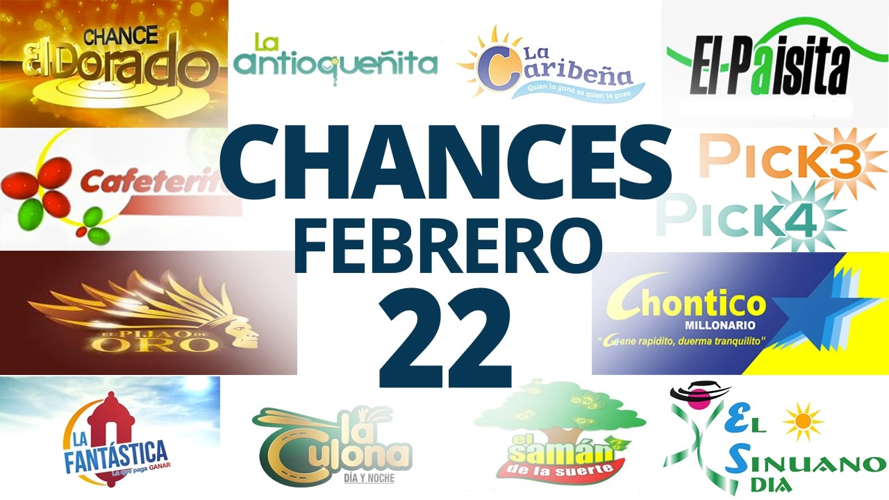 Resultados del Chance del Domingo 22 de Febrero de 2026  Loterias 😱🤑💰💵