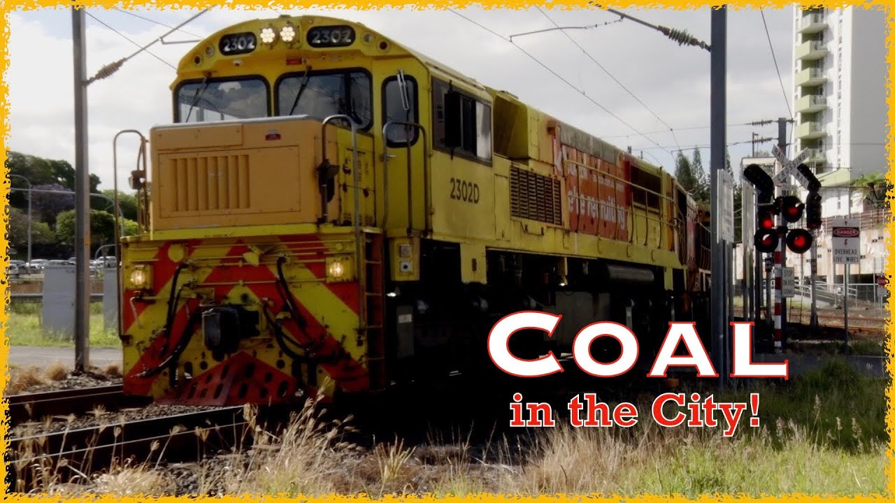 Aurizon Coal train at Roma St Station.