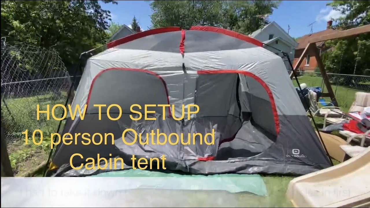 HOW TO: Setup the Outbound (Hangout) 10 Person Cabin Tent in 10 Minutes
