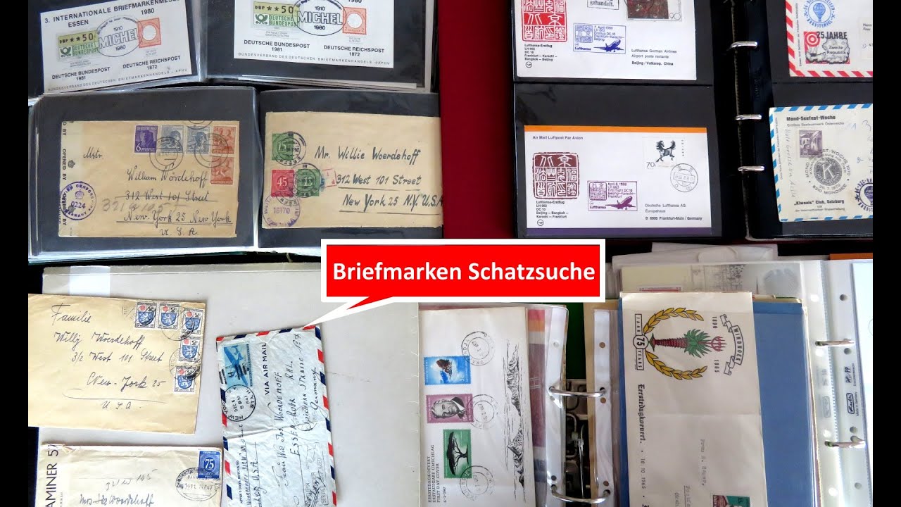Briefmarken wertvoll? Schatzsuche in einer Inventurkiste Briefmarken am 05.05.21 Teil 1