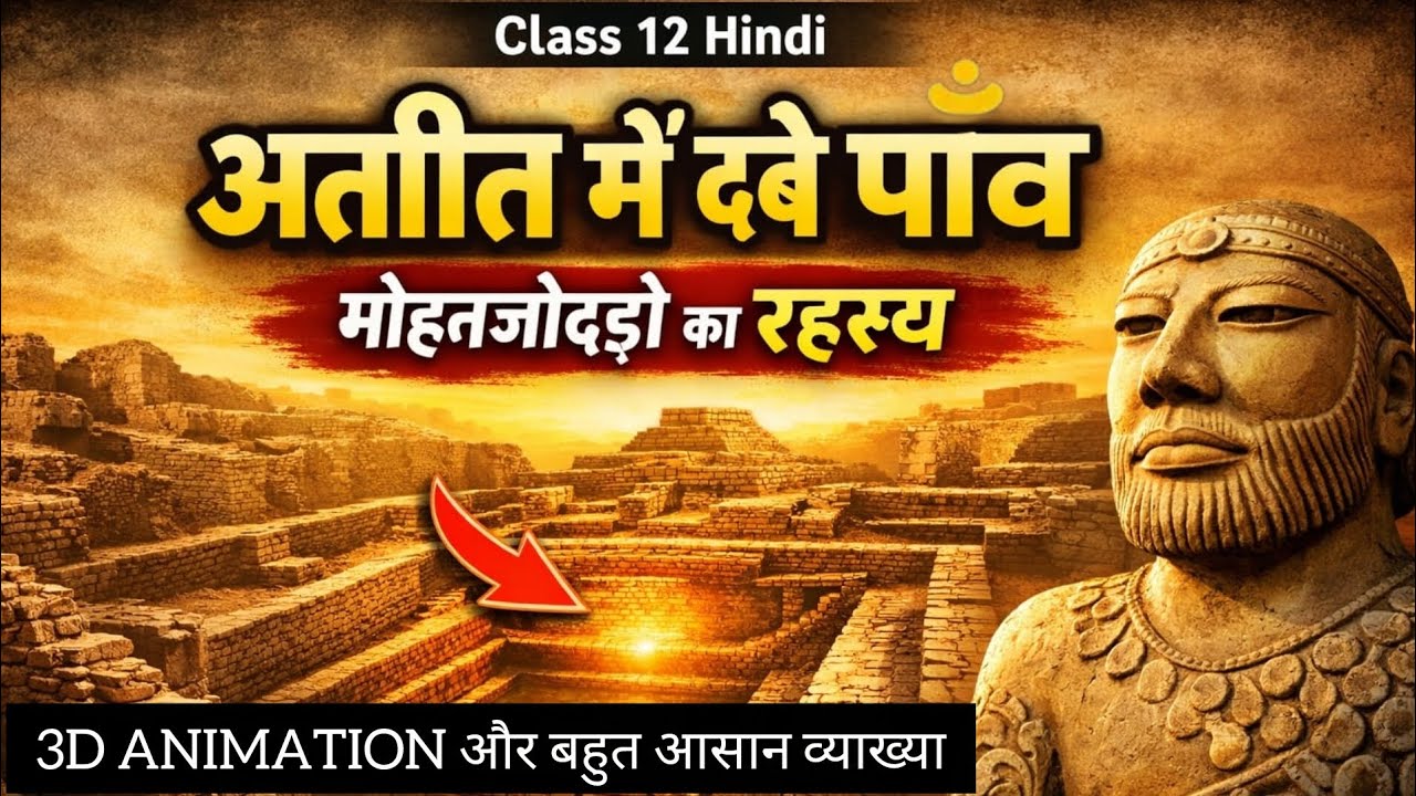 Ateet me Dabe Paon Class 12 | Class 12 Hindi Ateet me Dabe Paon | अतीत में दबे पाँव 3D Animated |