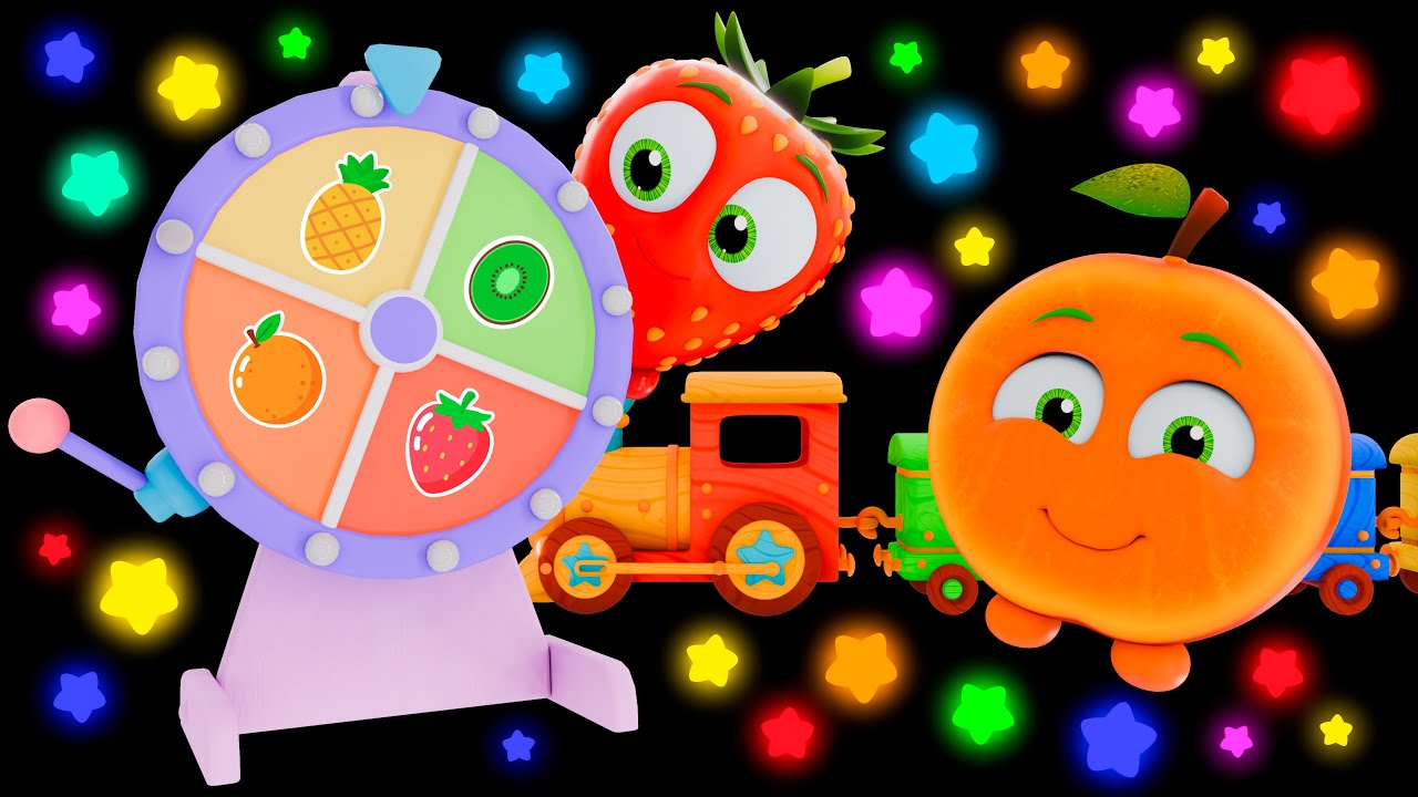 Funky Fruits Baby Sensory | The Colorful Juice Song 🍓🍊🍍🥝 | Fun Animation and Upbeat Music!