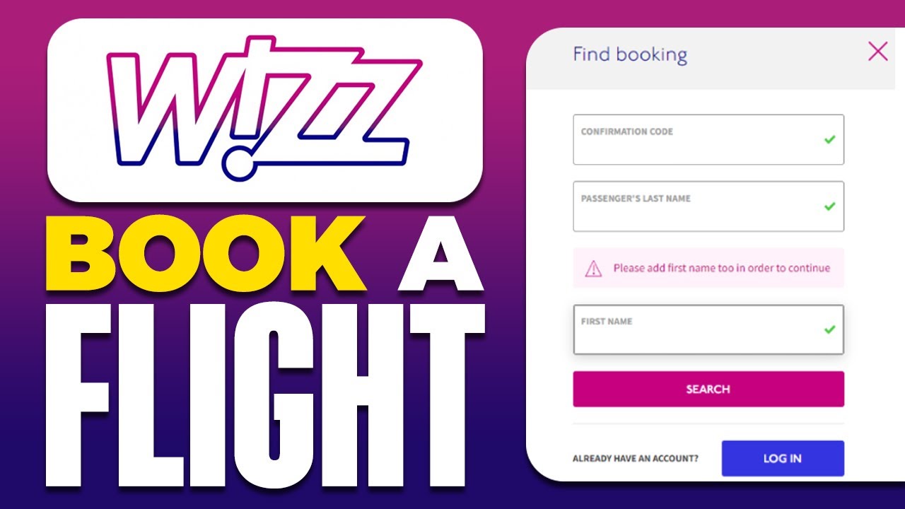 Как забронировать рейс на Wizz Air | Пошаговое руководство