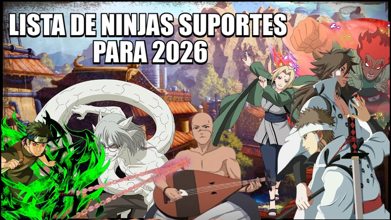 LISTINHA DE NINJAS SUPORTE PARA FARMAR NOS EVENTOS EM 2026 #NARUTOONLINE