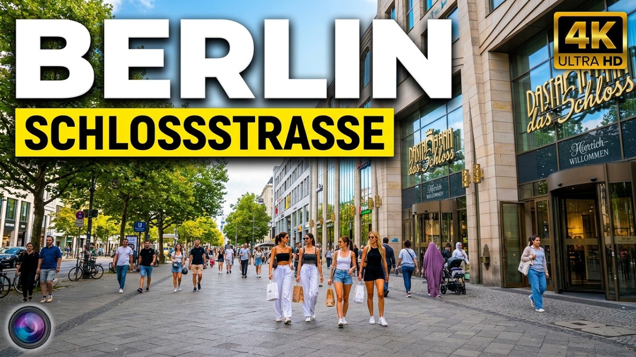 Berlin Deutschland 🇩🇪 4K Stadtrundgang | Ein Blick in die lebendige Schlossstra&szlig;e
