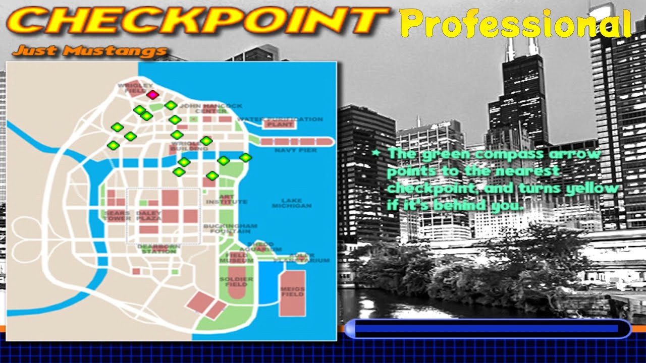 Midtown Madness 2 - Just Mustangs - Chicago Golden Edition Racemod Checkpoint [Professional]