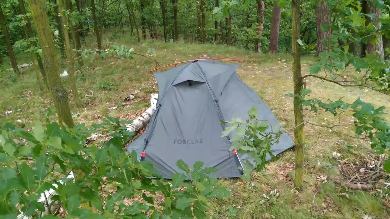 Noc nad urwiskiem ,kolacja na  leśnej ściółce.  Unboxing nowego sprzętu.